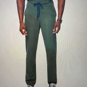 Slim Pisco basic scrub pant Mens Moss Green Small